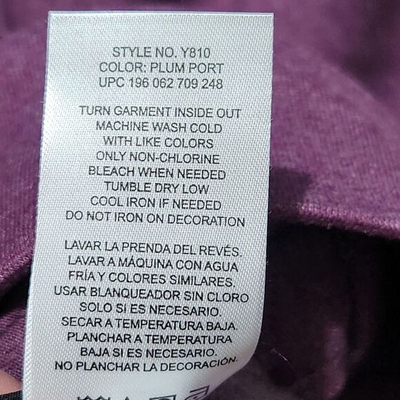 Champion Hoodie Jacket size Medium Color Plum Athletic - Picture 10 of 11